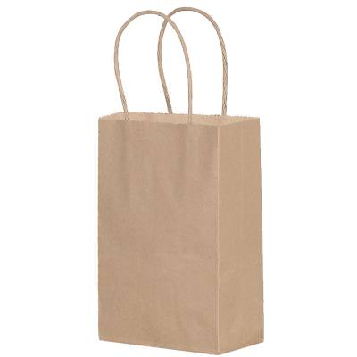 Blank kraft paper bag.