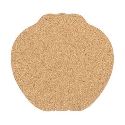 Cork 5 inches apple coaster blank.