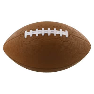 Foam 6 inch football stress ball blank.