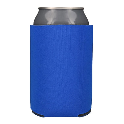 Foam cerulean can cooler blank.
