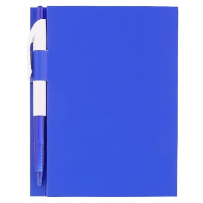 Cardboard lime mini memo book with pen blank.