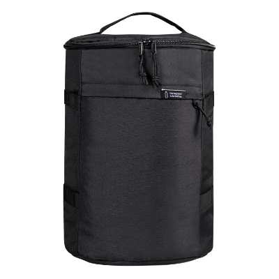 Blank black backpack cooler.