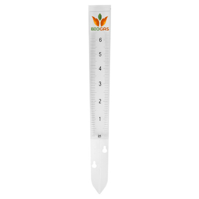 Plastic clear custom rain gauge.