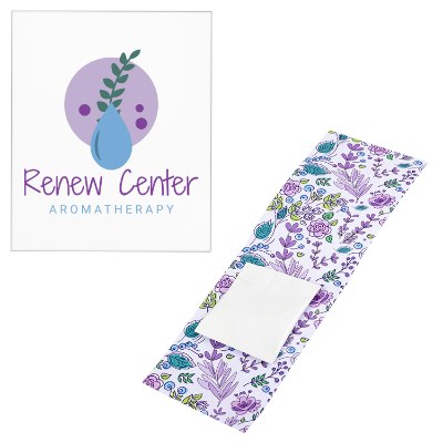 White paper custom matchbook.