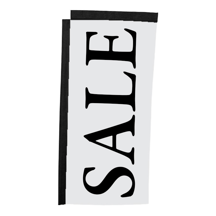 7-ft. replacement flag with custom logo.