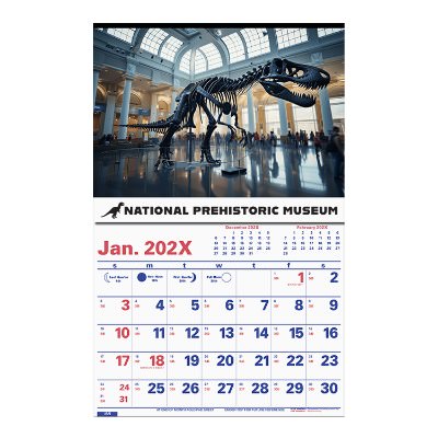 Paper utility calendar with full color promotional logo.