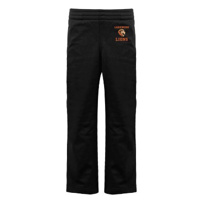 Custom black youth sweatpant with full color logo.