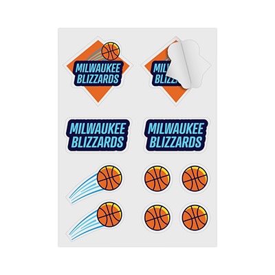 Personalized full color sticker sheet