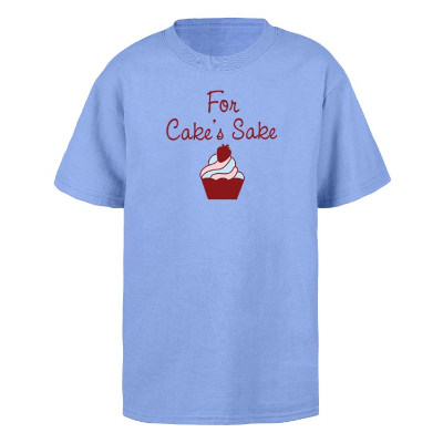 Lavender youth full color personalized short sleeve shirt.