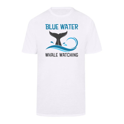 Customized white performance shirt with full color logo.