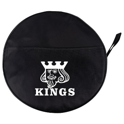Canvas black bag filled with car wash products with one color custom imprint.