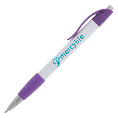 Plastic gripped davis pen.