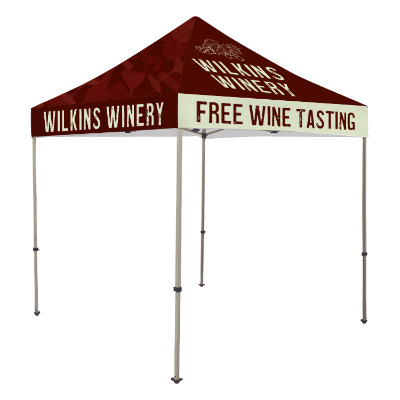 Full-color 8-ft. tent with custom imprint.