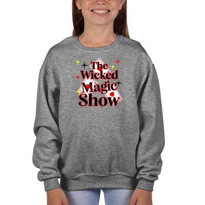 Gray youth full color custom sweatshirt.