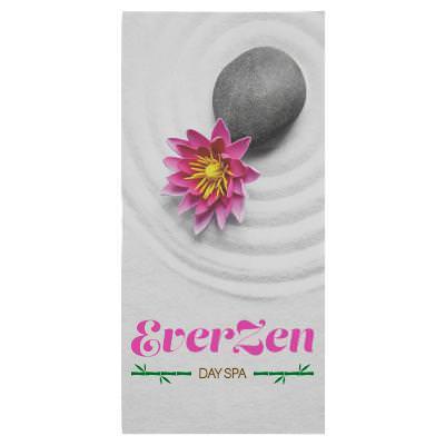 Full color beach towel with custom imprinted logo