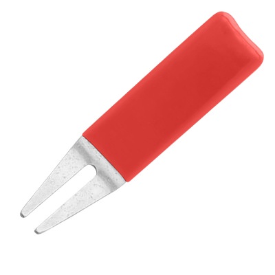 Stainless steal rubber golf divot tool blank.