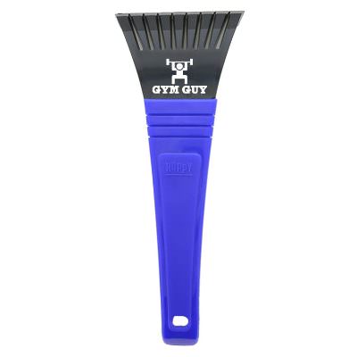 Plastic Hopkins® bear claw window scraper with custom promotional logo.