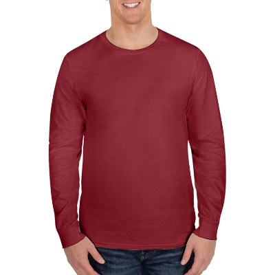 Blank cardinal long sleeve tee.