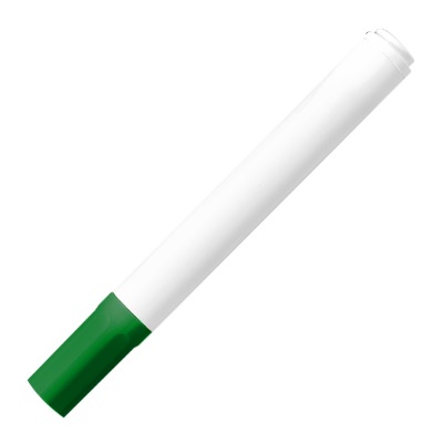 Blank dry erase marker with colorful cap.