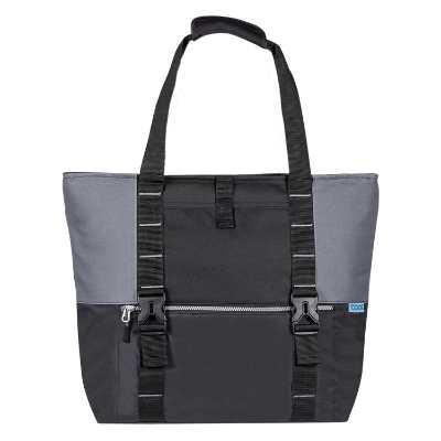 Blank black cooler tote.