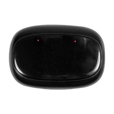 Blank plastic earbuds available in bulk.