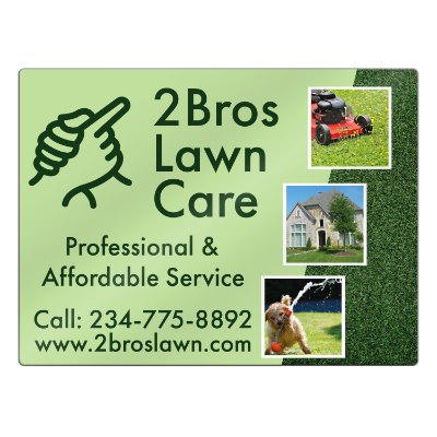 24x18 inch magnetic vehicle signs with full color imprint.