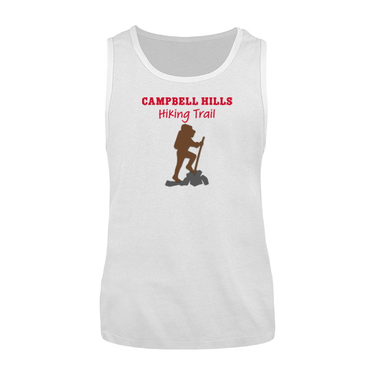 White core custom printed tank top.