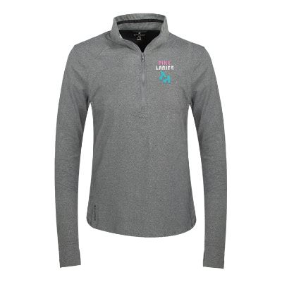 Custom Embroidered Grey Quarter-Zip