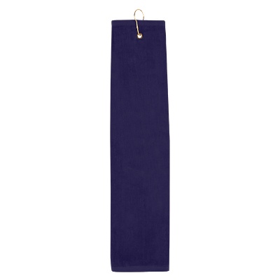 Tri fold blank golf towel.