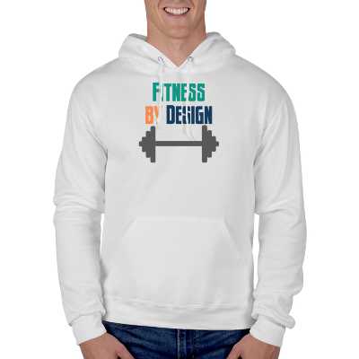 Personalized fleece white hoodie with custom logo