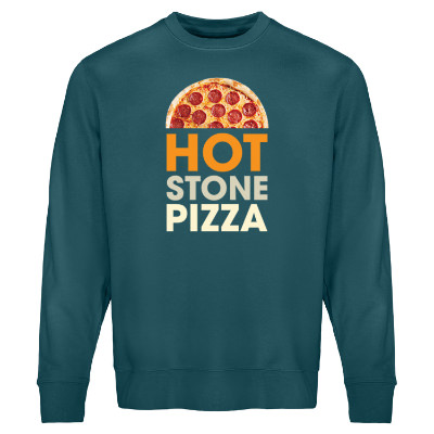 Customized stargazer crewneck with full color logo.