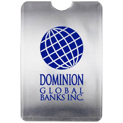Silver RFID blocking phone wallet with a personalized imprint!