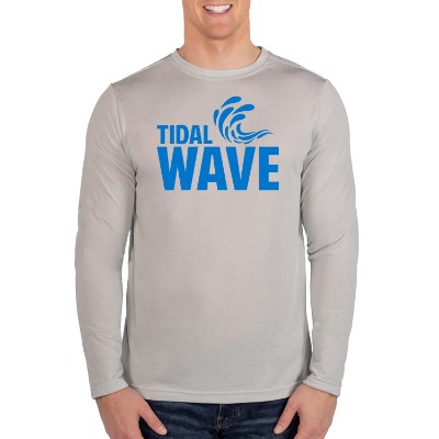 Customized platinum long sleeve t-shirt with logo.
