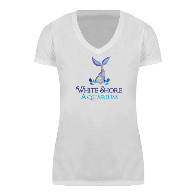 White full color personalized short sleeve shirt.