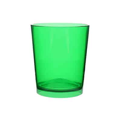 Acrylic green beer glass blank in 12 ounces.