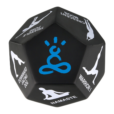 Black fitness die with custom logo.