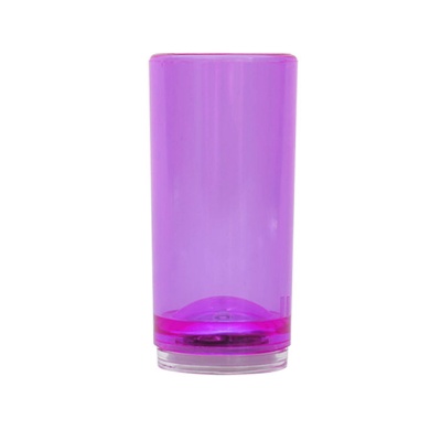 Arcylic yellow shooter glass blank in 1.5 ounces.