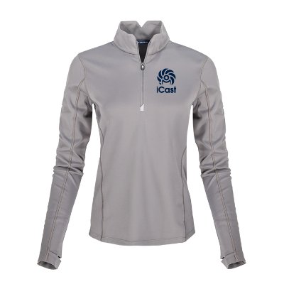 Ladies Grey Custom Pullover