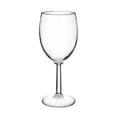 Glass clear wine glass blank in 10.25 ounces.