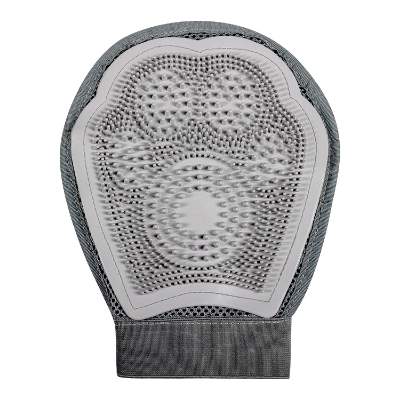 Pet grooming gray glove blank.