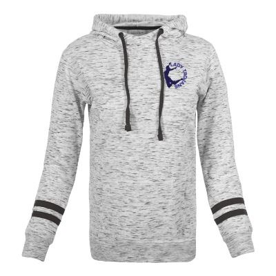 Custom Embroidered Gray and Black Ladies Sweatshirt