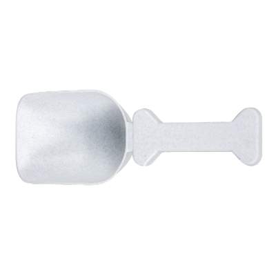 White pet food scoop blank.