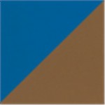 Blue with Brown