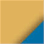 Gold with Blue Ink