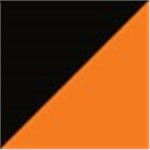 Black with Orange