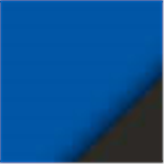 Blue with Black Ink