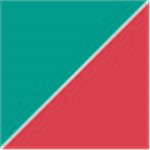 Teal with Transparent Red