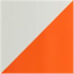 White with Orange