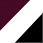 Maroon with White and Black