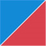 Medium Blue with Transparent Red